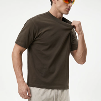 T-shirt de sport personnalisable pour homme, en coton respirant, à manches courtes, pour la salle de sport, la course à pied, les sports de plein air, t-shirt uni