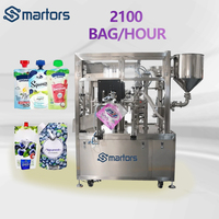 Machine de remplissage de liquides en sachets économique, mobile et entièrement automatique en acier inoxydable pour détergent liquide, savon et emballage en sachets à bec verseur