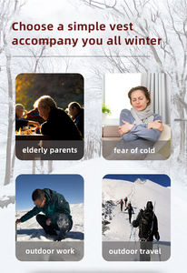 Nouveau gilet chauffant électrique pour homme, fonctionnel, USB 5V, rechargeable, à piles, pas cher, pour le ski d'hiver - Product Image 6