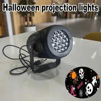 Nouveau projecteur rotatif décoratif de fête à motifs LED pour Halloween et Noël 2026, en ABS, alimenté par USB 5V, à changement de couleur