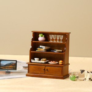 1:12 alta calidad Mini casa de muñecas muebles OB11 estudio sala de estar decoración librería gabinete de almacenamiento estante escena en miniatura accesorio - Product Image 5