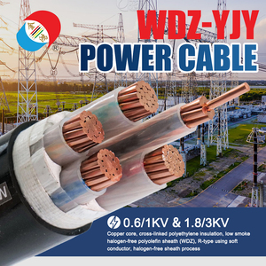 Cable de Alimentación WDZ-YJY 0.6/1kV con Conductor de Cobre, Bajo Humo, Cero Halógenos, Aislamiento XLPE, Cubierta de PVC, Retardante de Llama 90 - Product Image 3