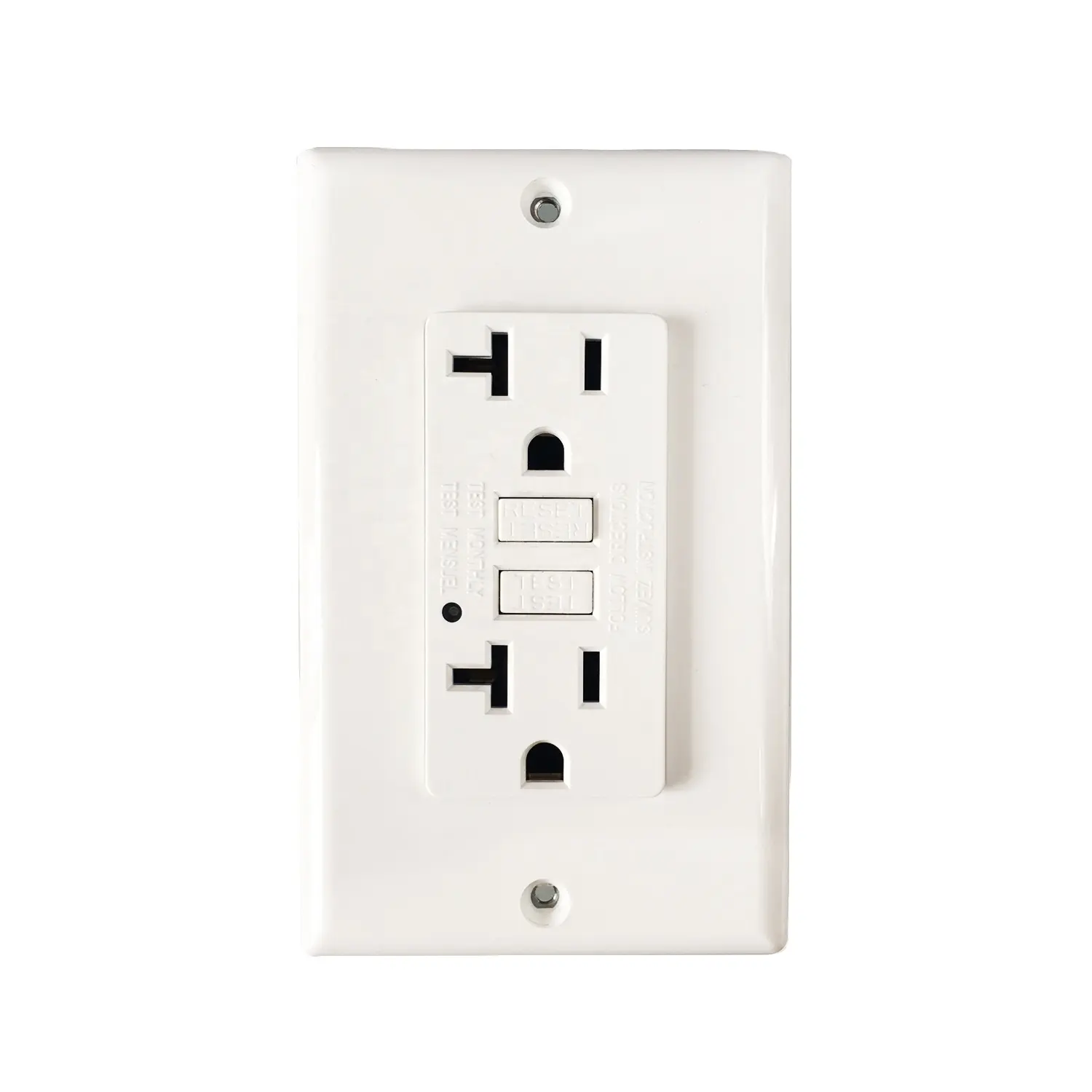 GFCI 20A 125V AC Ground Fault Circuit Interrupter GFCI Duplex Receptacle self test, Electrical Socket, ETL GFCI outlet