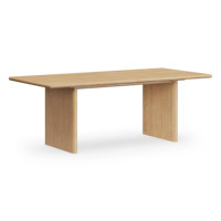 Table à manger extensible en chêne de qualité supérieure, 104 pouces, finition huile cirée bois naturel, table de cuisine, grande table de salle à manger de luxe avec quincaillerie spécialisée