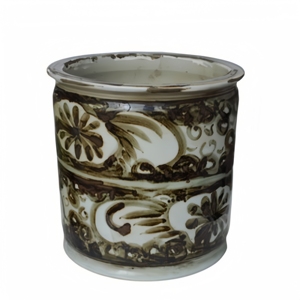 Pot de fleurs en céramique <span class=keywords><strong>bleu</strong></span> et blanc, style rétro, avec motif de <span class=keywords><strong>canard</strong></span> mandarin et de lotus - Product Image 5