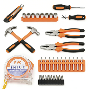 Vente chaude : Ensemble d'outils à main multifonctionnels portables de 38 pièces, boîte d'outils pour la réparation quotidienne à domicile, outils de réparation en acier au carbone de haute qualité - Product Image 1