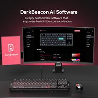 Teclado Mecánico DarkBeacon Blade 87 TKL, USB-C, Cableado, Silencioso, Intercambiable en Caliente, Estructura Gasket, 8000Hz, N-Key, para Juegos