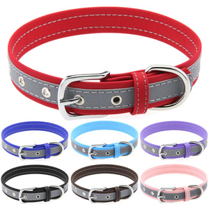 Collar Retro de Lujo para Mascotas, Collar Reflectante de <span class=keywords><strong>Fibra</strong></span> Ultrafina para Perros, Cintas Cómodas, Resistentes al Desgaste y Anti-estrangulamiento para Perros Pequeños y Medianos - Product Image 2