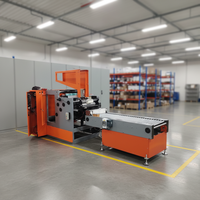 Machine de rembobinage entièrement automatique pour rouleaux de papier d'aluminium et de papier cuisson pour la fabrication de rouleaux de papier aluminium de cuisine