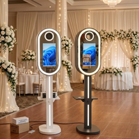 Promotion : Photobooth portable à écran tactile avec imprimante intégrée, compatible avec la machine Magic Mirror Photo Booth