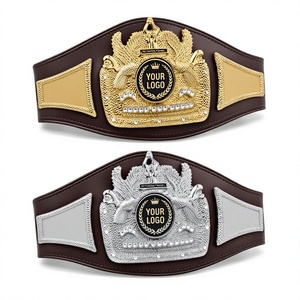 Premium Custom Karate Jiu-Jitsu <b>Wrestling</b> Championship <b>Belt</b> Leather Breathable Personalized Team Name Logo Sports Tournament - Product Image 1