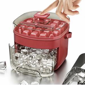Moule <span class=keywords><strong>à</strong></span> glaçons en plastique <span class=keywords><strong>à</strong></span> 48 compartiments, plateau <span class=keywords><strong>à</strong></span> glaçons blanc et rouge - Product Image 2
