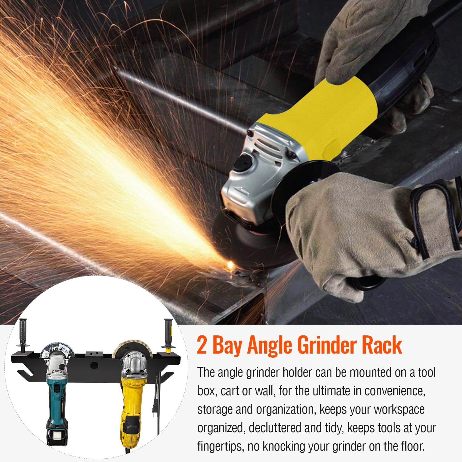 Angle Grinder Holder Garage Wall Mount Bracket For Angel Grinders - View #5