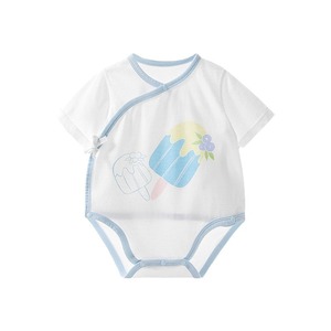 Body de Bebé para Verano, Malla Delgada de Algodón Transpirable, Unisex para Recién Nacidos, con Estampado de Helado - Product Image 1