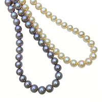 Collier de perles Edison colorées à gros grains, perles de culture d'eau douce rondes de 11-12 mm, chaîne de perles authentiques, bijoux en gros