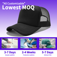 Prix bas d'usine Diverses options de couleur Chapeau de camionneur en mousse vierge Casquette en maille de baseball brodée avec logo personnalisé pour enfants