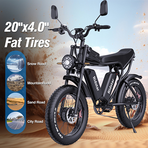 จักรยานไฟฟ้า RidStar Q20 Pro ขนาด 20 นิ้ว 52V 40Ah มอเตอร์คู่ แบตเตอรี่ลิเธียม ยางอ้วน สำหรับปั่นบนภูเขาและทางวิบาก - Product Image 5