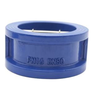 <span class=keywords><strong>Clapet</strong></span> <span class=keywords><strong>anti</strong></span>-<span class=keywords><strong>retour</strong></span> universel <span class=keywords><strong>vertical</strong></span> à lamelles papillon en fonte ductile à double plaque avec bride DIN - Product Image 4