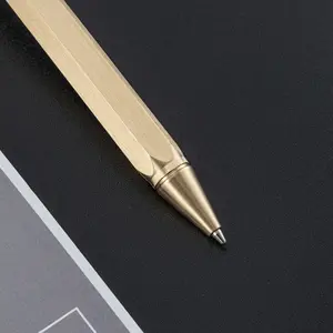 Featured Brand Wholesaler School Gift Stylus Personalized Custom Logo Ball Pens Printing Fashion Writing Boligrafos Brass Pen