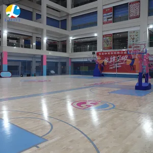 Maple Solid Wood Indoor Basketball Used Sport Court Flooring