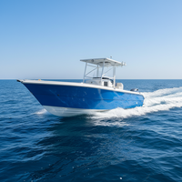 Bateau en fibre de verre, yacht de luxe, fond en V profond, 24 pieds, bateau de mer, à vendre
