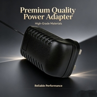 Adaptateur secteur mural 12V 2A 24V 1A Prise EU/US/UK/AU pour LED, CCTV, petites électroniques Certifié CE FCC SAA OEM disponible