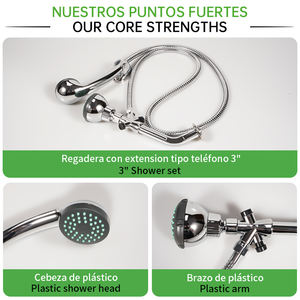 ชุดฝักบัวอาบน้ำแบบติดเพดาน SOLVEX ดีไซน์ทันสมัย สำหรับใช้ในโรงแรม <span class=keywords><strong>หัว</strong></span>ฝักบัวแบบโทรศัพท์ ฟังก์ชั่นเดียว ขนาด 3 นิ้ว น้ำหนักเบา ผลิตจากวัสดุ ABS - Product Image 5