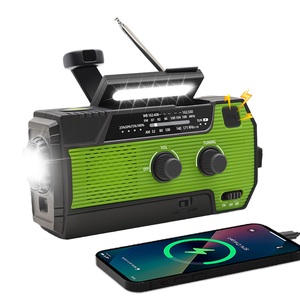 MEDING Portable Plastic Flashlight Survival Radio AM/FM/NOAA Weather Radio 4000mAh Emergency Power Bank <b>5V</b> DC Rechargeable - Product Image 2