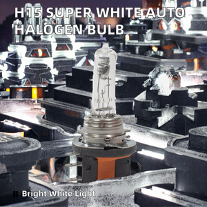 Stock UE Super Blanc <span class=keywords><strong>H15</strong></span> <span class=keywords><strong>12V</strong></span> <span class=keywords><strong>15</strong></span>/<span class=keywords><strong>55W</strong></span> Ampoule halogène automobile Phare de voiture et lampe halogène de moto - Product Image 3