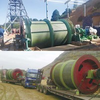 Treuil de levage électrique 2JTP pour mine, capacité de charge 3T, hauteur de levage 670M, pour le transport vertical de personnel et de matériel