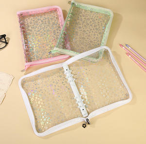Carpeta Organizadora <span class=keywords><strong>de</strong></span> Pegatinas Reutilizable A5/A6 con Cierre, Páginas Transparentes para Colección y Almacenamiento <span class=keywords><strong>de</strong></span> Pegatinas - Product Image 2