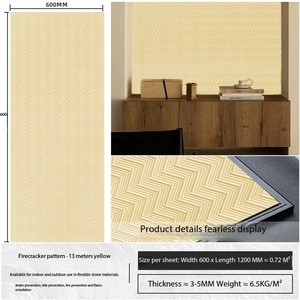 Panel de Porcelana Flexible de 4mm de Grosor, Moderno, <span class=keywords><strong>para</strong></span> Comedor, Centro Comercial, Escuela, Imitación de <span class=keywords><strong>Piedra</strong></span>, Textura <span class=keywords><strong>para</strong></span> Paredes Interiores y Exteriores - Product Image 2