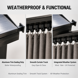 <span class=keywords><strong>Gazebo</strong></span> Premium de Aluminio con Techo Doble, <span class=keywords><strong>Cortinas</strong></span> con Mosquitera e Iluminación LED - Product Image 6