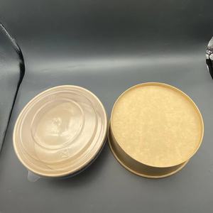 Ensaladeras de papel Kraft impermeables desechables al por mayor con tapa, ecológicas para llevar para <span class=keywords><strong>sushi</strong></span>, aperitivos, pan, pizza, sándwich - Product Image 2