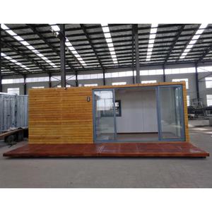 Bajo costo asequible prefabricada de marco de acero de diseño moderno Material cabina portátil 20ft kit de <span class=keywords><strong>madera</strong></span> maciza móvil contenedor de oficina - Product Image 1