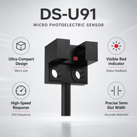 Capteur photoélectrique à fente micro DASS DS-U9 en gros, ultra-compact IP50, fente de 5 mm, DC 12-24V, NPN PNP, 3kHz, pour l'automatisation industrielle