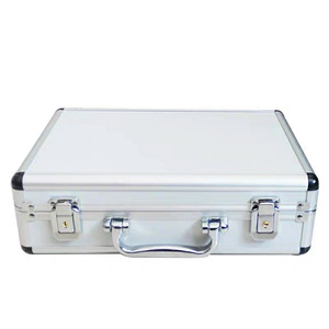 Boîte à outils multifonctionnelle en alliage d'aluminium, rangement pour matériel et outils dentaires, antichoc et résistant aux chutes, poignée en aluminium argentée - Product Image 2