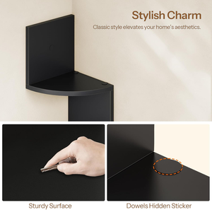 Estantes Flotantes Modernos de <span class=keywords><strong>PVC</strong></span> Sólido, Fáciles de Instalar, de 5 Niveles, para Dormitorios y Salas de Estar, del Mejor Fabricante - Product Image 4