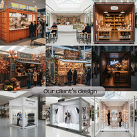 Maison préfabriquée modulaire aux Philippines, cuisine portable en conteneur pour hôtel, café, boutique, petit bureau commercial