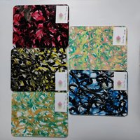 Signe de Printemps Plexi Verre Perle Marbre Feuille Acrylique Personnalisé Bois Texturé Tissu Flore Motif Pmma Feuilles