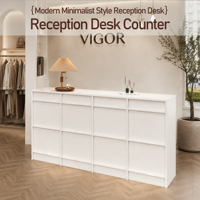 Comptoir de réception carré en bois moderne et compact, pour salon de manucure, salon de coiffure, restaurant, boutique, personnalisable