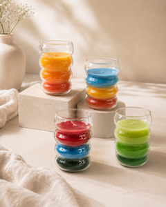 Wholesale Supplier Machine-Made Classical Holiday Scented Candles 100g Aromatherapy Paraffin Wax Glass <b>Jar</b> Home Decoration Burn - Product Image 4
