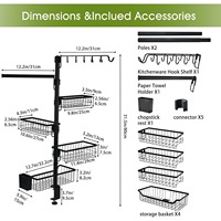 Étagère de rangement réglable en fer pour barbecue, support latéral pour grillades, chariot de rangement extérieur pour jardin, camping, pique-nique
