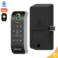 Serrure à code KEMUU pour tiroir, porte, anti-vol, mini casier à code, armoire de gym, serrure de porte intelligente électrique