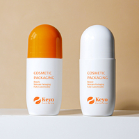 Botol rol PP bulat 50ml isi ulang botol rol deodoran kosmetik plastik dapat diisi ulang atau minyak esensial
