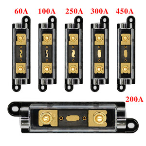 <span class=keywords><strong>Portafusibles</strong></span> de Barra <span class=keywords><strong>Doble</strong></span> Midi de 250A 32VDC con Recubrimiento Dorado, Certificado CE, Base Transparente, <span class=keywords><strong>Portafusibles</strong></span> ANL - Product Image 2