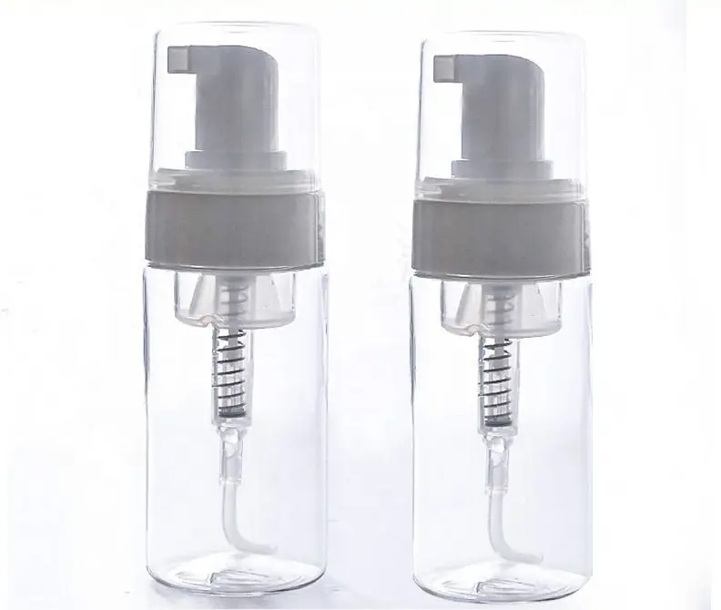 Schäumen flasche 30ml 50ml 100ml 150ml 200ml 250ml PET kosmetische flüssigkeit seife dispenser mit schaum pumpe flasche