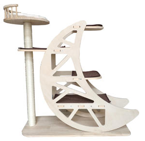 Árbol de lujo para gatos, Diseño Artesanal de madera y plástico para gatos de interior - Product Image 2