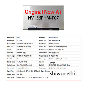 Écran LCD SHIWUERSHI 15,6 pouces 1920x1080 40 broches NV156FHM-NX5 NV156FHM-T07 NT156WHM-N44 N156BGA-EA3 LQ156M1JW26 - Product Image 6