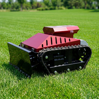 Cortadora de Césped Robótica Todoterreno de Alta Calidad LUYU con Control Remoto de 800m, Tractor Cortador de Césped Agrícola